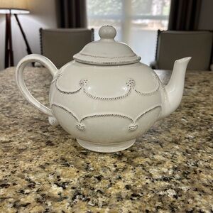 Juliska White Stoneware Teapot